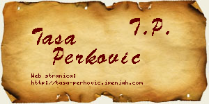 Tasa Perković vizit kartica